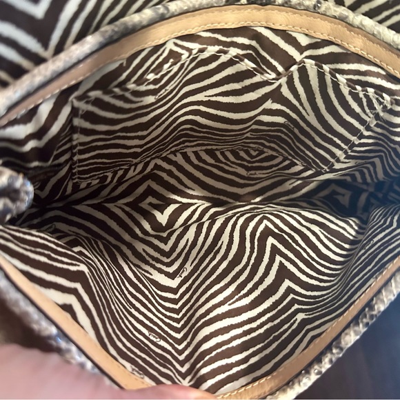 Coach Hamptons Python Straw Wristlet - Picture 10 of 12